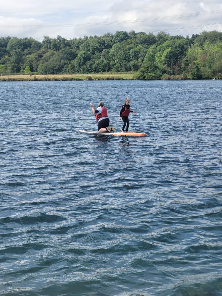 Stand up paddle boarding (SUP) on Rother Valley Lake